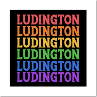 LUDINGTON COLORFUL CITY Posters and Art